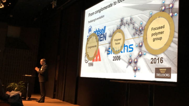 Presenting on stage