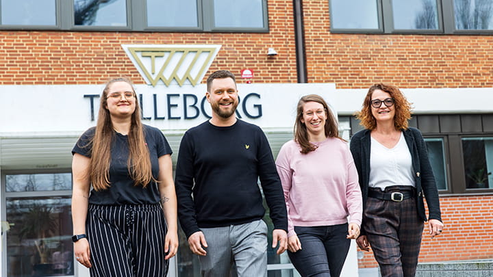 Employees outside Trelleborg headquarters